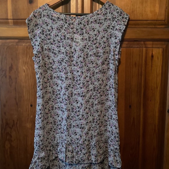 Next UK Purple Floral long line blouse. - Picture 2 of 4